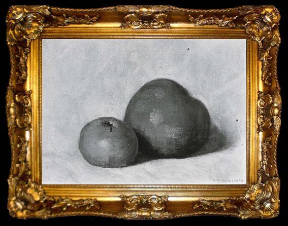 framed  Giovanni Giacometti Two apples, ta009-2